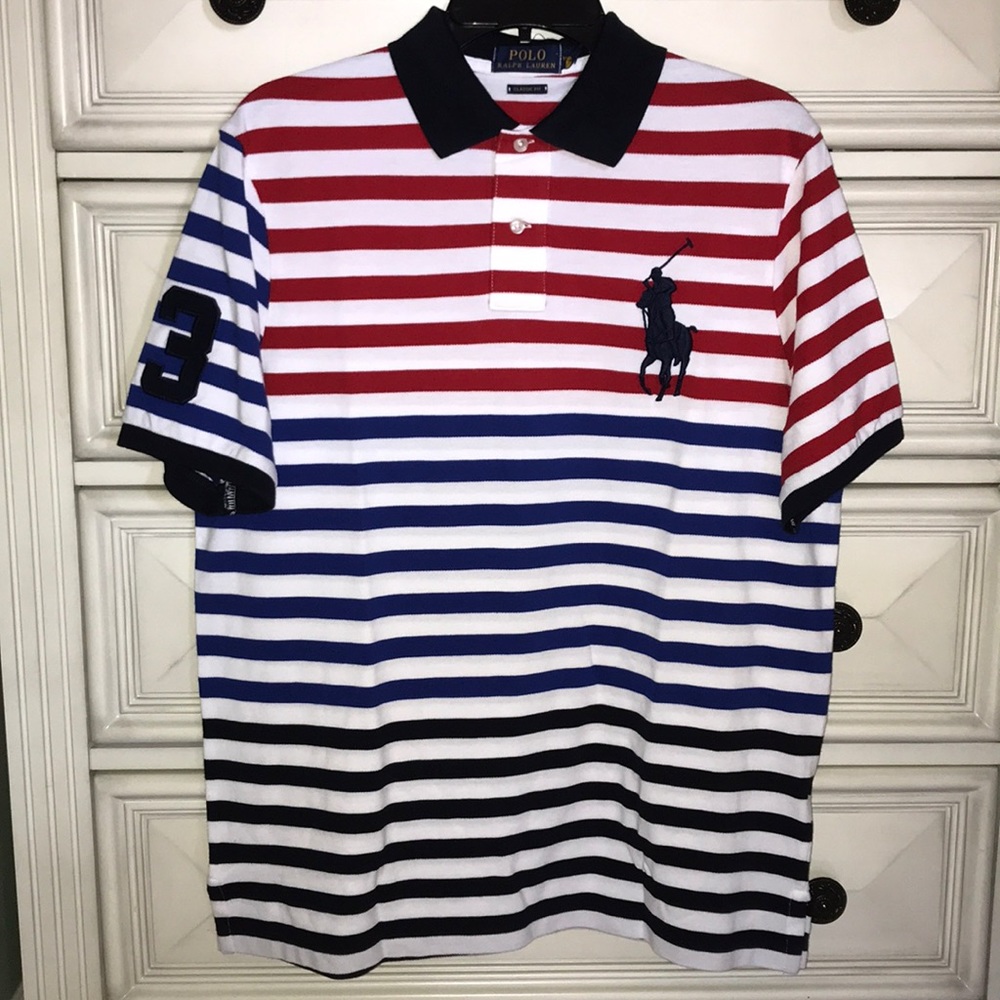 NWT Polo Ralph Lauren Striped Polo Medium